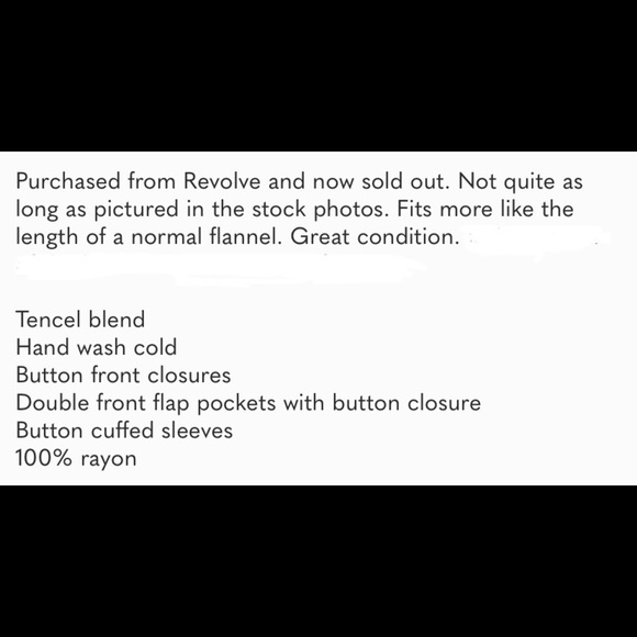 Cupcakes and Cashmere Cruz high low flannel top Medium - Picture 7 of 14